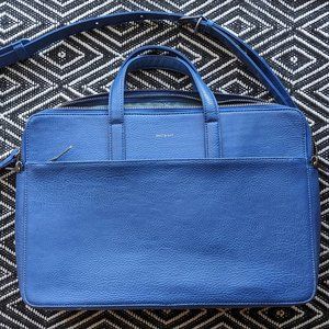 Matt & Nat – Tom Vegan Leather Briefcase Royal Blue